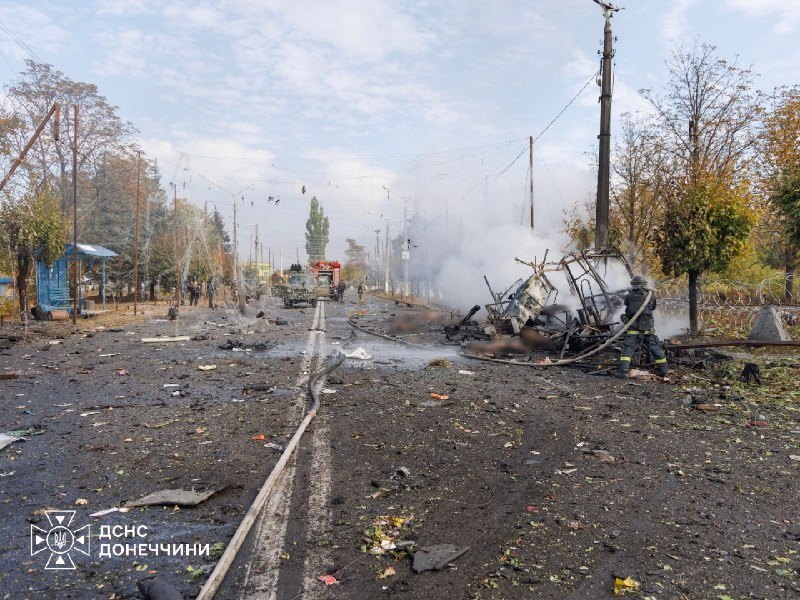 The street after the strike