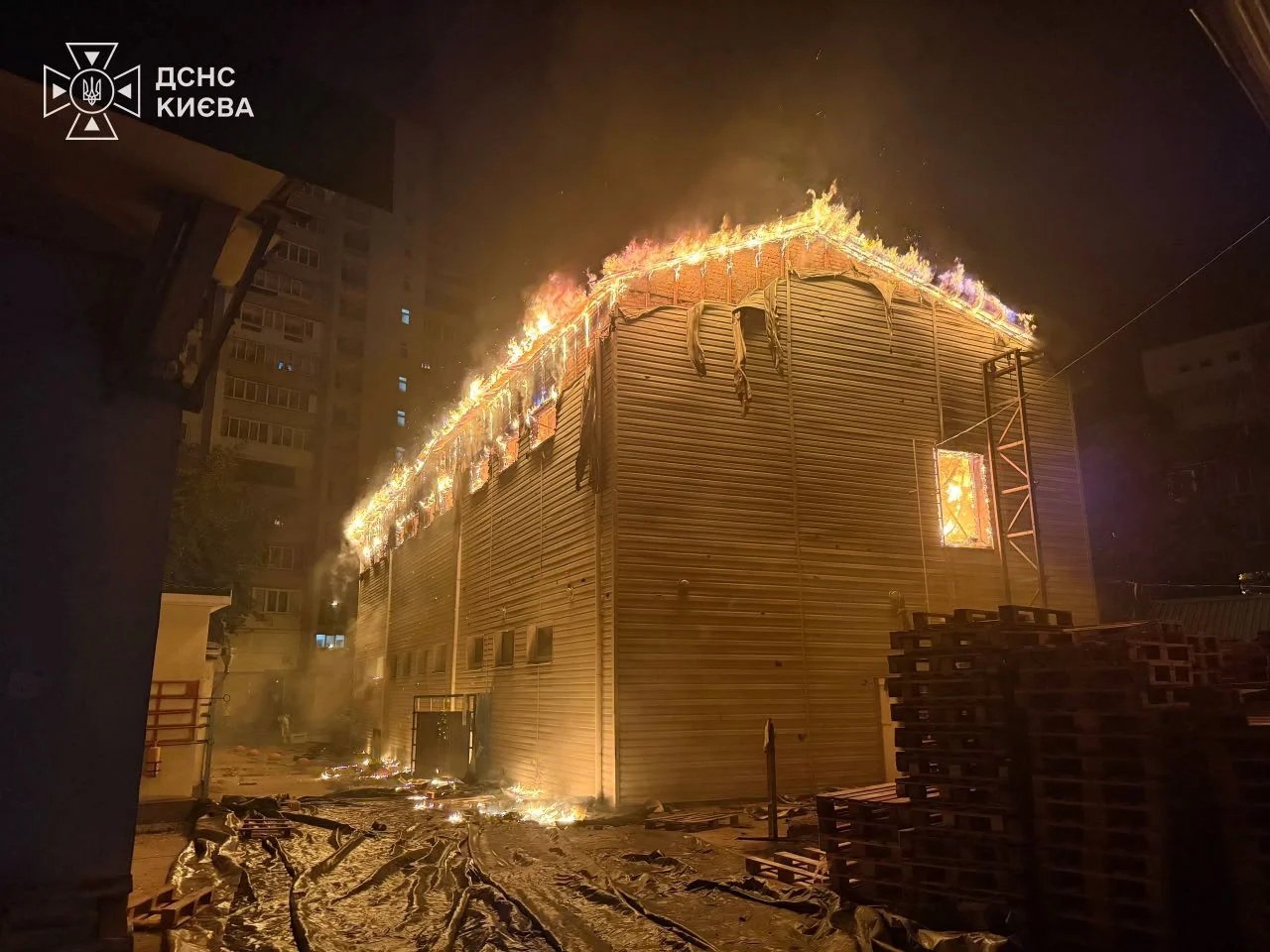 Kyiv after the night attack of 20 August 2026 — ArmyInform release, lead frame